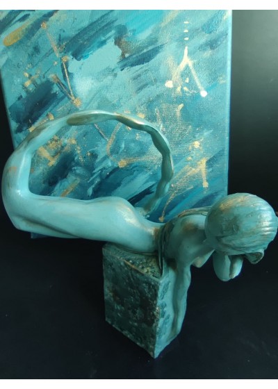 Подарък за зодия Скоприон - Комплект статуетка и сигил за късмет любов и пари