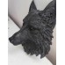 Подарък за мъж - Луксозна ръчно рисувана украса за стена с глава на Вълк