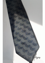 Официална Мъжка вратовръзка сиво и тъмно синьо