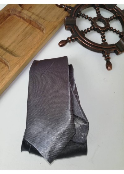 Мъжка вратовръзка в сребърно